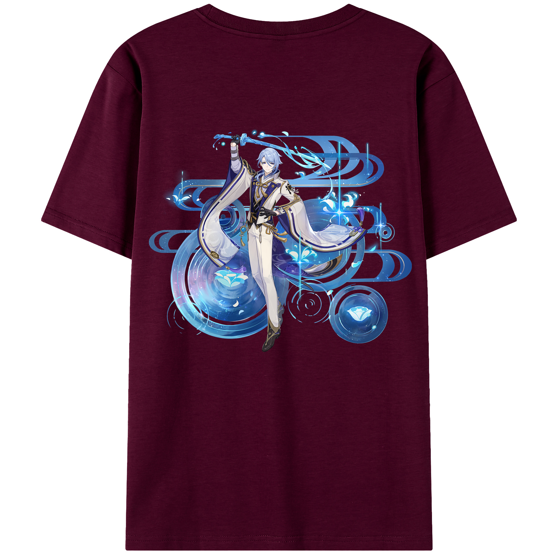 げんし神 神里綾人 かみさとあやと genshin Kamisato Ayato レディース半袖Tシャツ(バックプリント)
